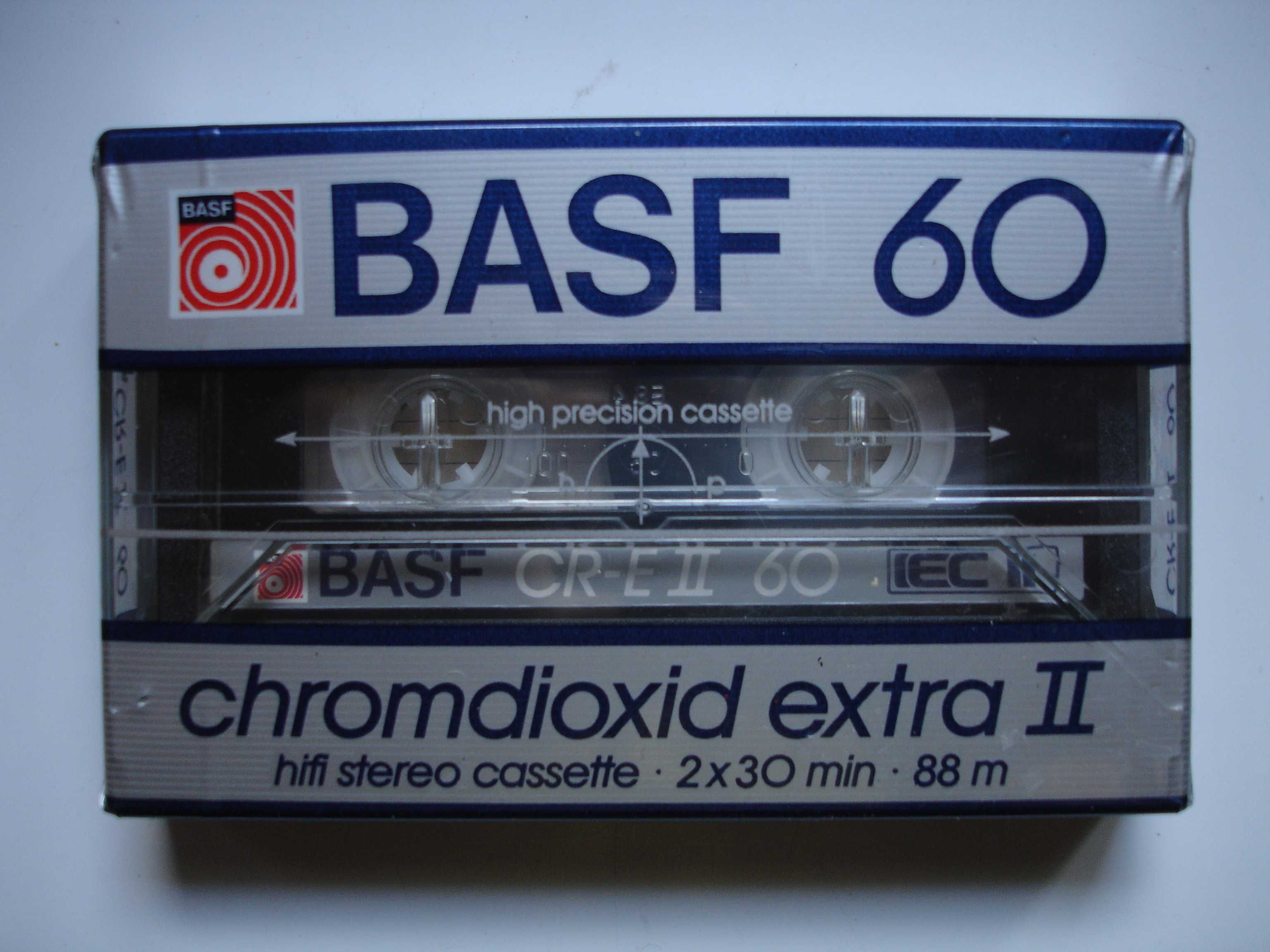 Kaseta magnetofonowa BASF Chromdioxid  Extra II 60 (nowa)