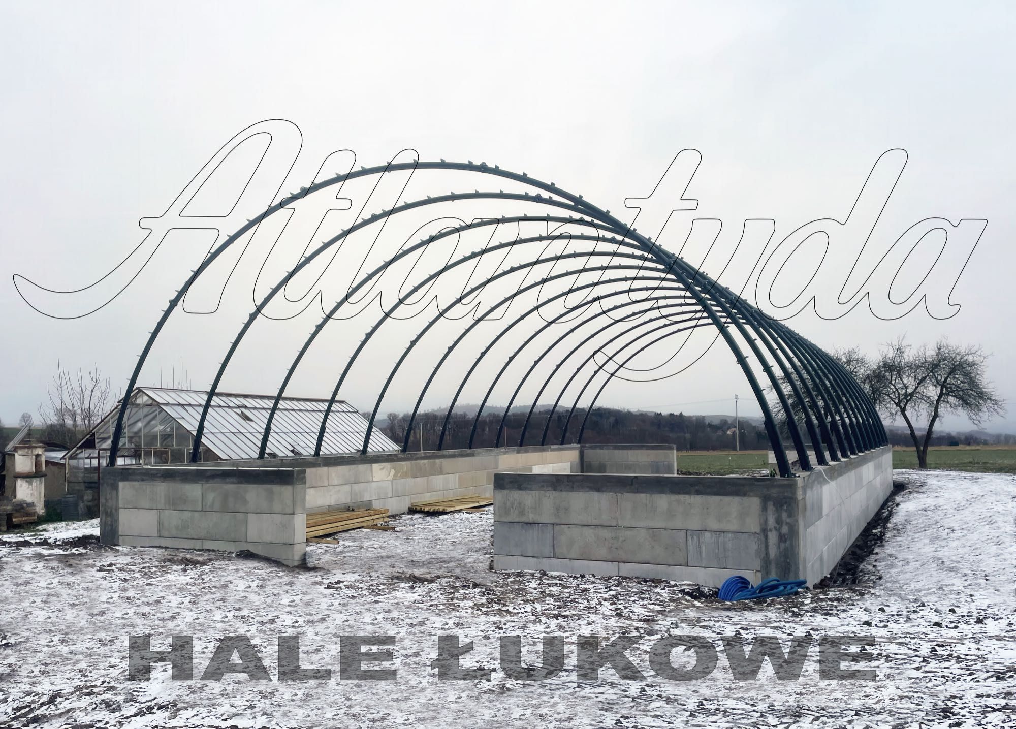 Hala Łukowa Stalowa konie ujeżdżalnia przęsło wiata konstrukcja 15x30m