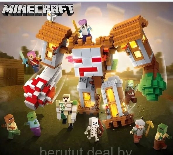 Klocki Minecraft Golem Świecące HIT NA prezent