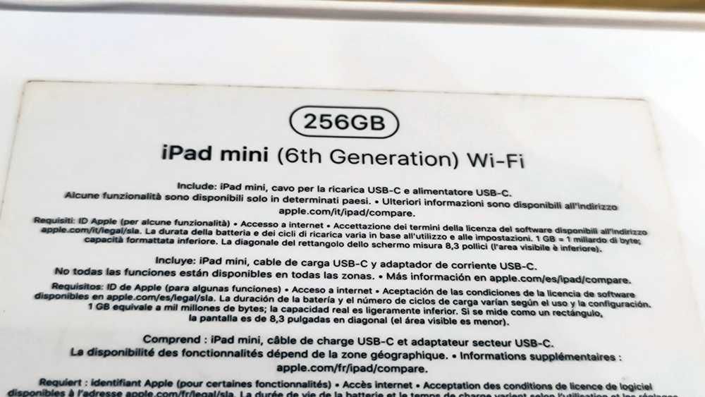 iPad Mini 6 256Gb + apple pencil 2ª geração