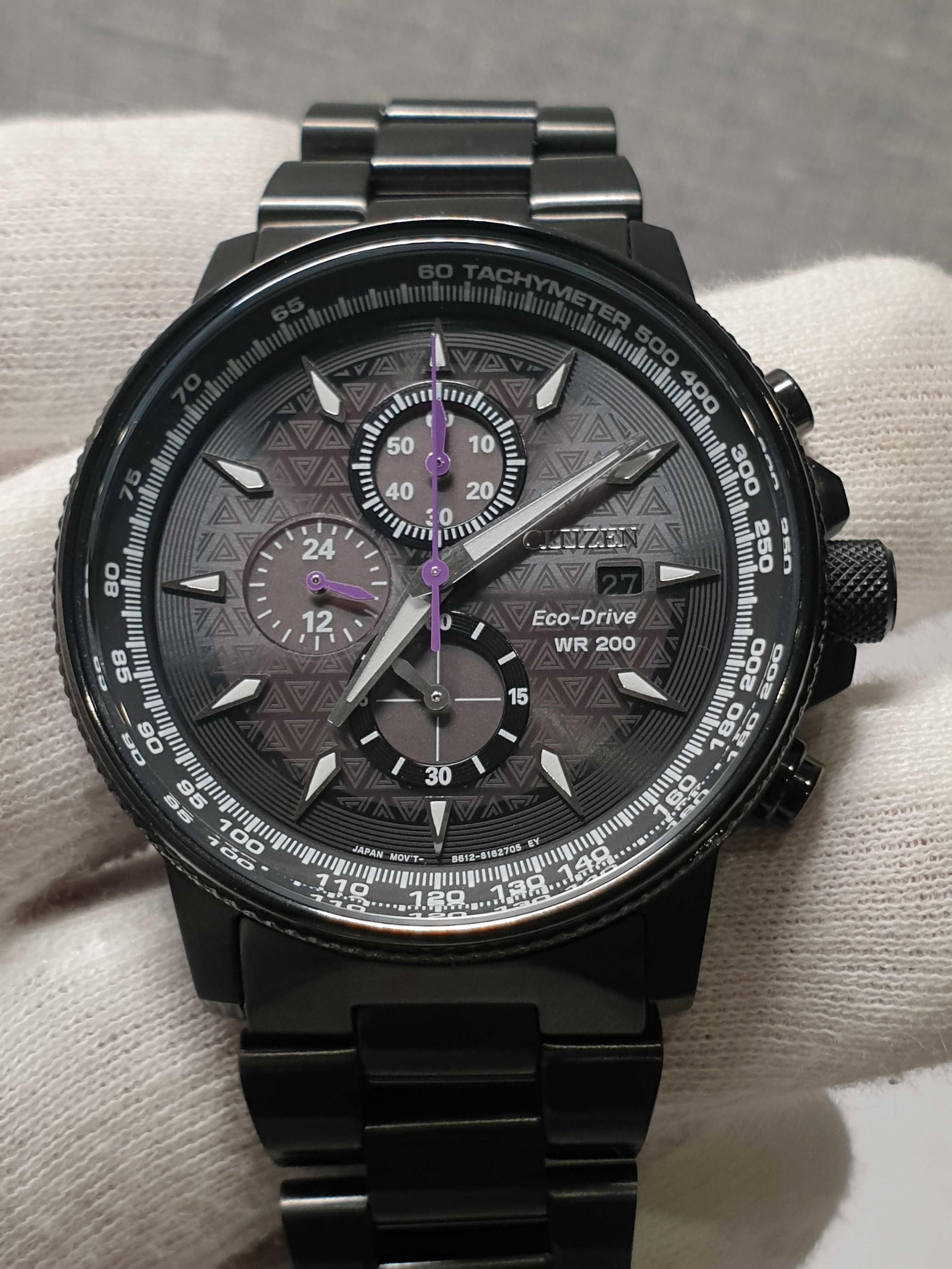 Чоловічий годинник часы Citizen Eco-Drive  200m Chronograph Black