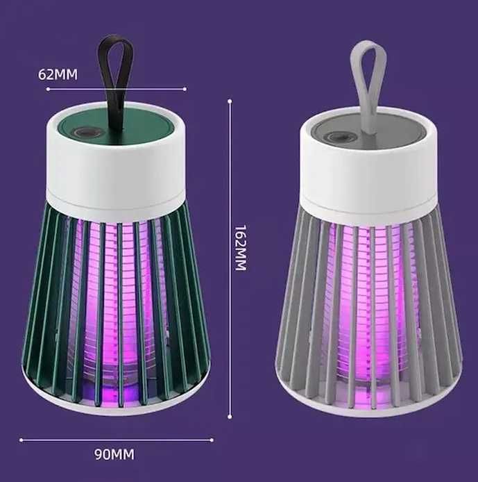 Лампа- ночник ловушка- уничтожитель комаров и москитов от 5V без химии