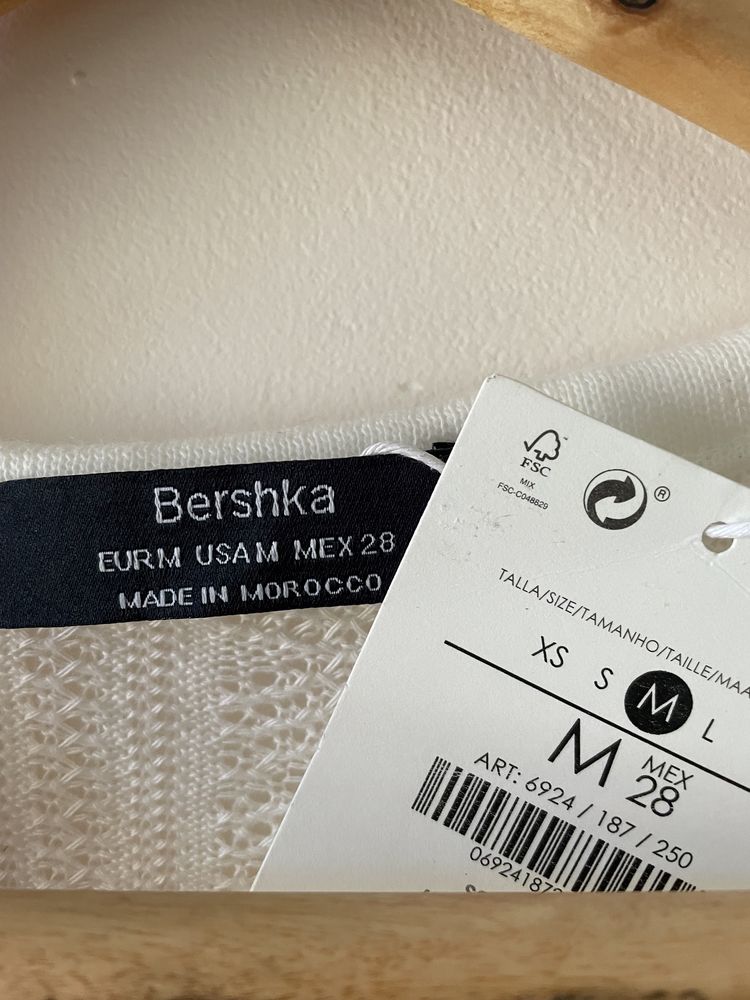 Camisola branca Bershka