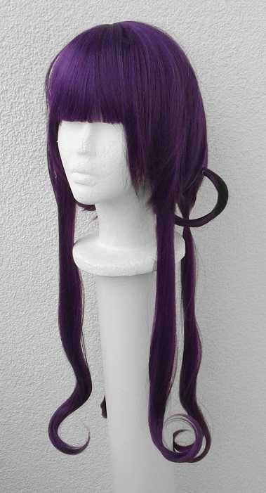 Akane Aoi Toilet Bound fioletowa peruka cosplay wig z prostą grzywką