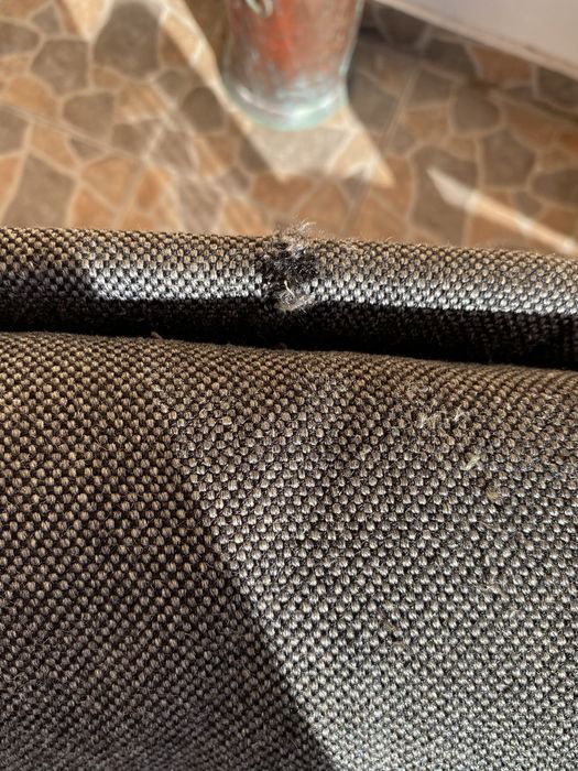 Cadeira-Poltrona de madeira e tecido