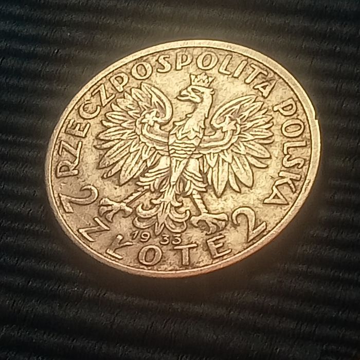 moeda prata polonia 2 zlote