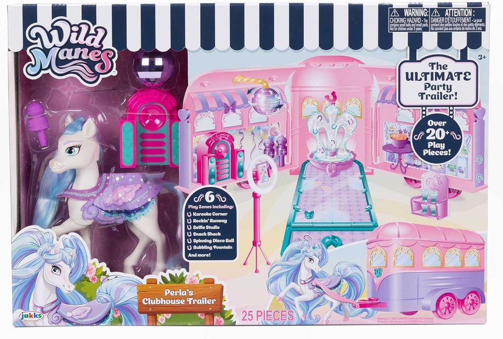 Набір Дикі Гриви Трейлер Wild Manes Perla's Clubhouse Trailer Playset