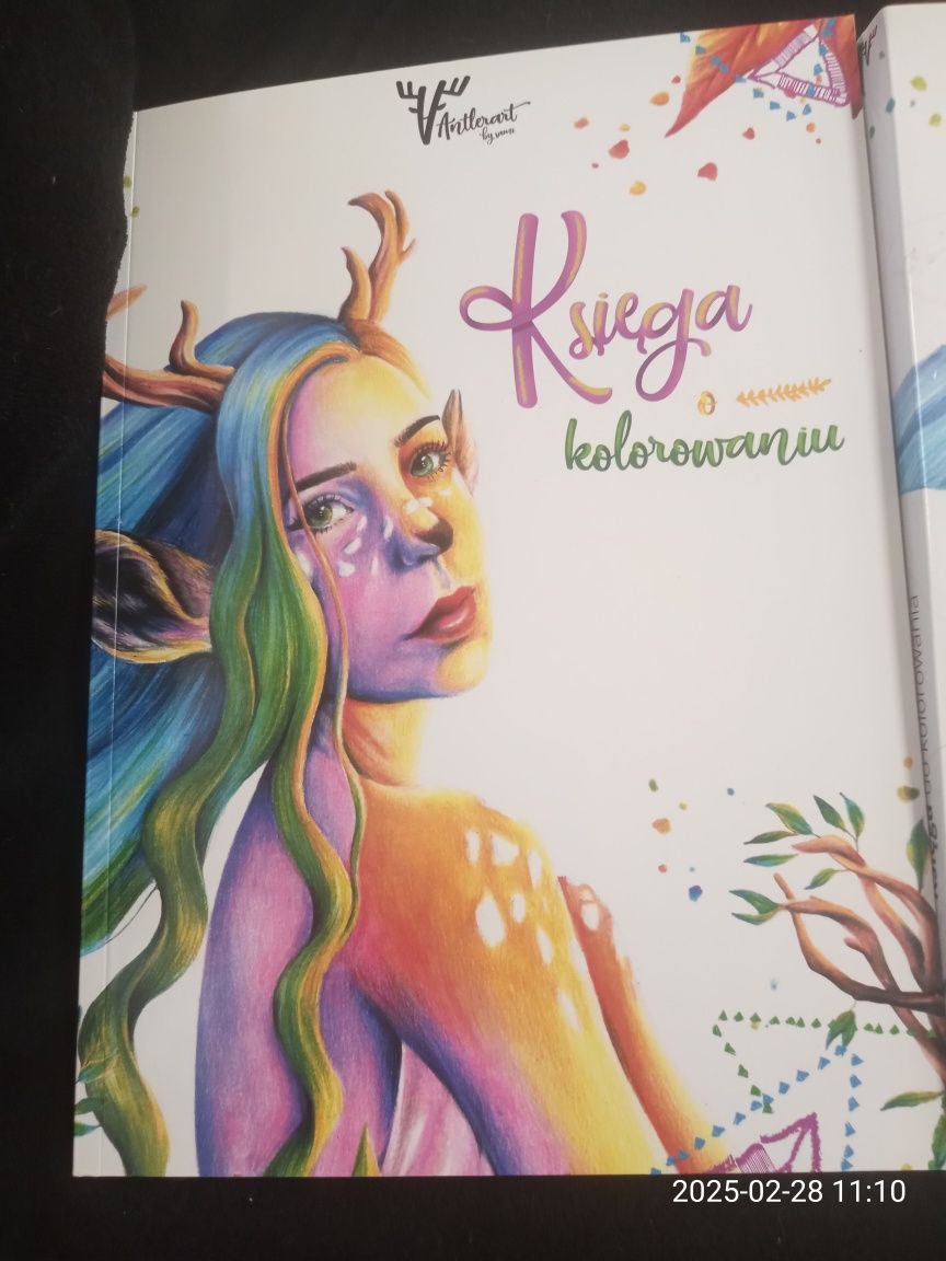 Podręcznik + ćwiczenia do nauki kolorowania kredkami Sami AntlerArt