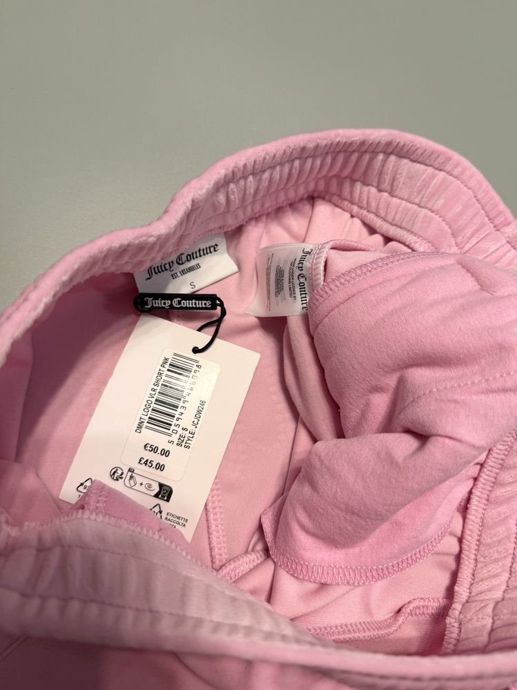 Велюрові шорти Juicy Couture оригінал нові рожеві Xs, S з бірками