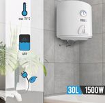 BOJLER 30L elektryczny podgrzewacz wody 1500W EMALIOWANY ZBIORNIK