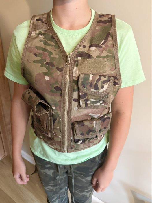 Kamizelka wędkarska lub taktyczna rozmiar S