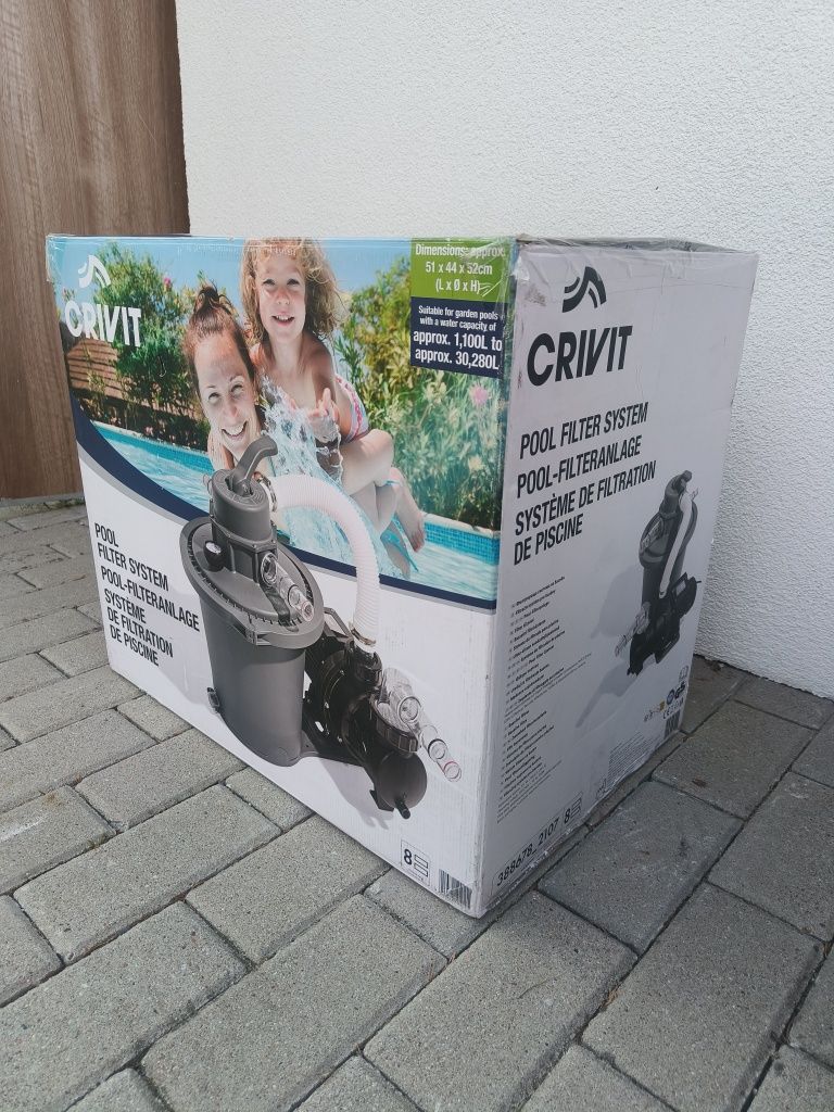 Nowa pompa piaskowa do basenów ogrodowych z manometrem