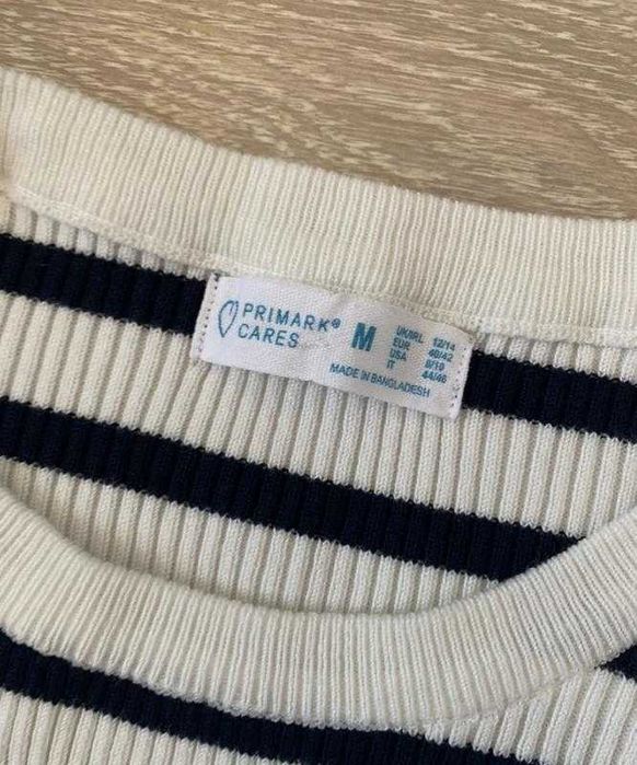 Лонгслів голів у смужку віскоза водолазка