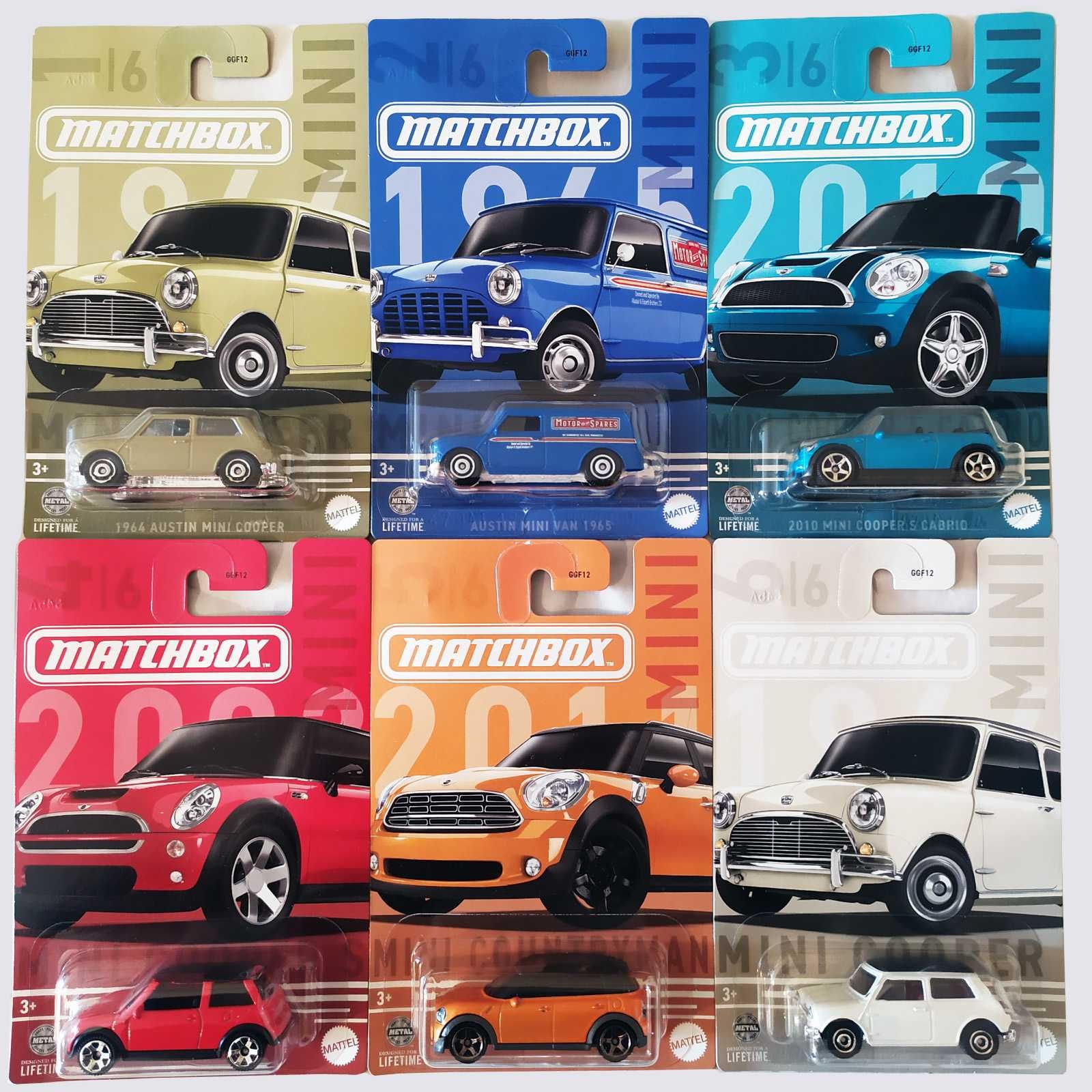 Matchbox 2024 - Mini Cooper - серія 6 шт