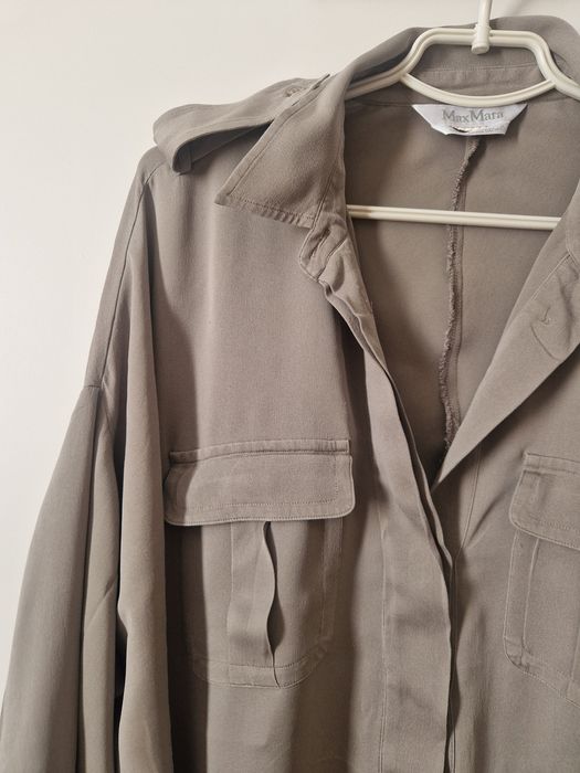 Max Mara. Сукня, стиль сафарі, шовк, розмір М