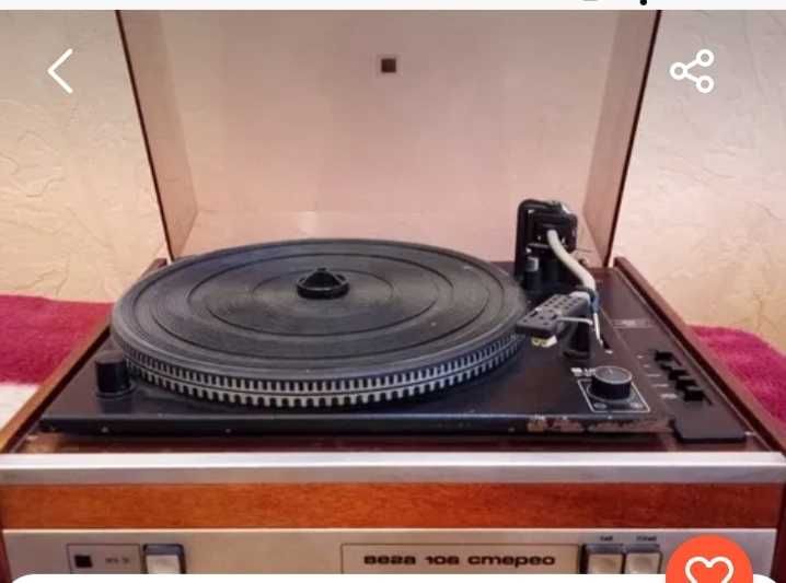 Проигрыватель винила Вега 106 1978года