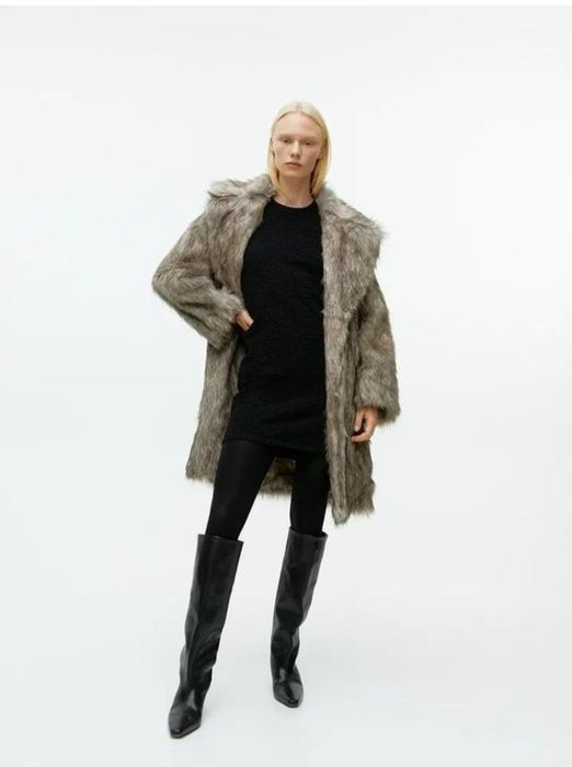 Arket бавовняна коротка сукня із жатої тканини