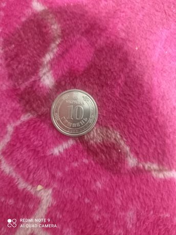 Монета 10 гривен зсу тро