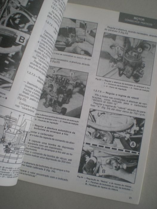 Livro RTA manual Citroen AX automóvel estudo