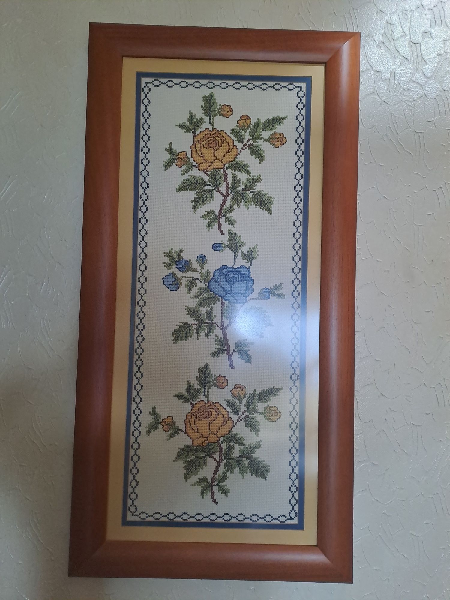 Conjunto 6 quadros ponto cruz