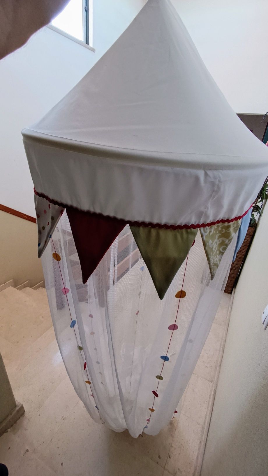 Dossel para cama de criança - rede mosquiteira