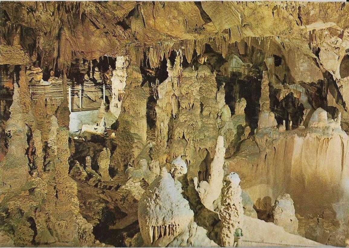 Grutas de Santo António - Postais antigos (cerca de 30 anos) - Postais