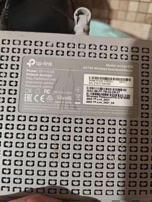 Router tp link archer c20 ac750