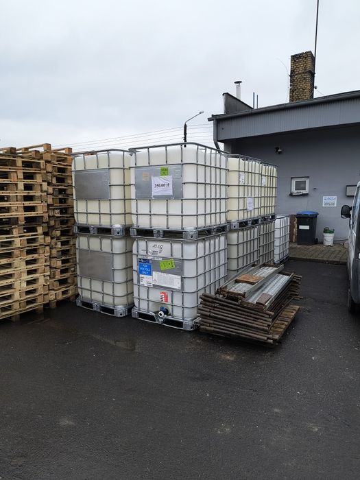 Nowe mauzery 1000l z dużym deklem jako zbiornik do RSM czy deszczówki
