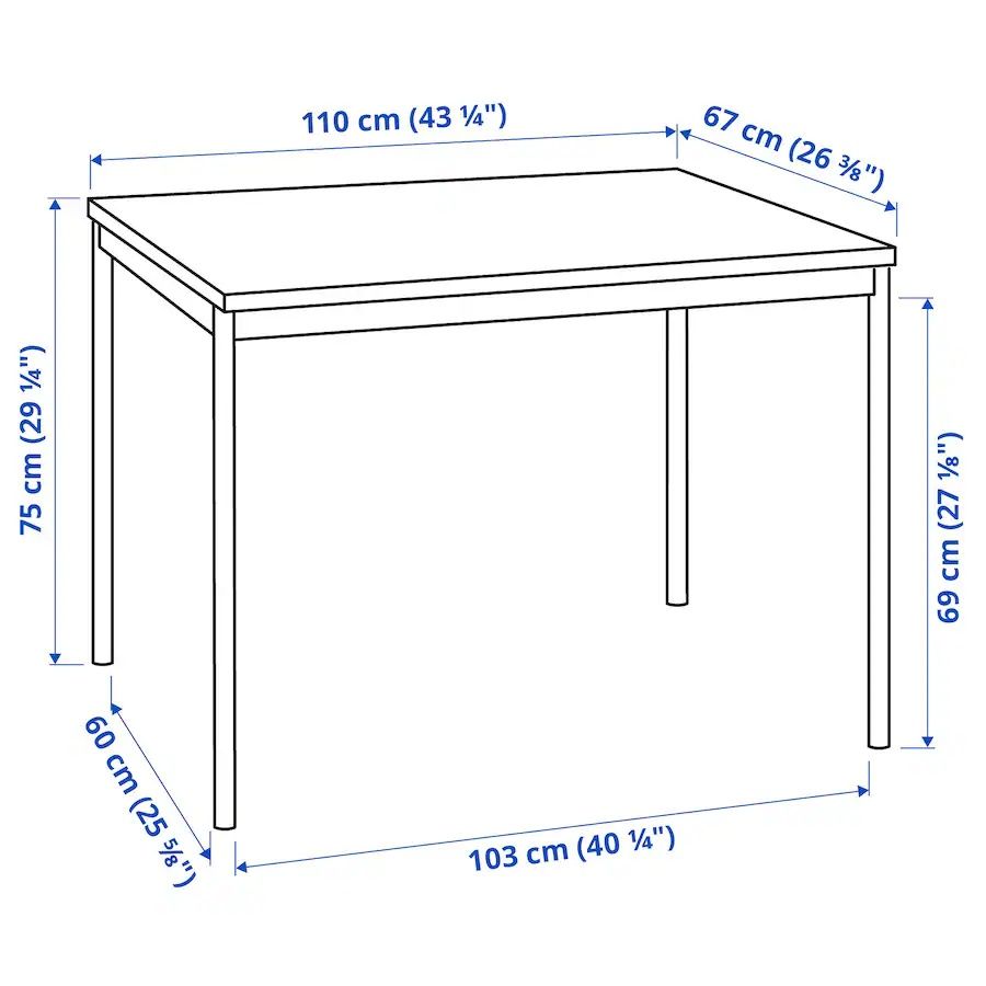 Mesa SANDSBERG preta [ikea]