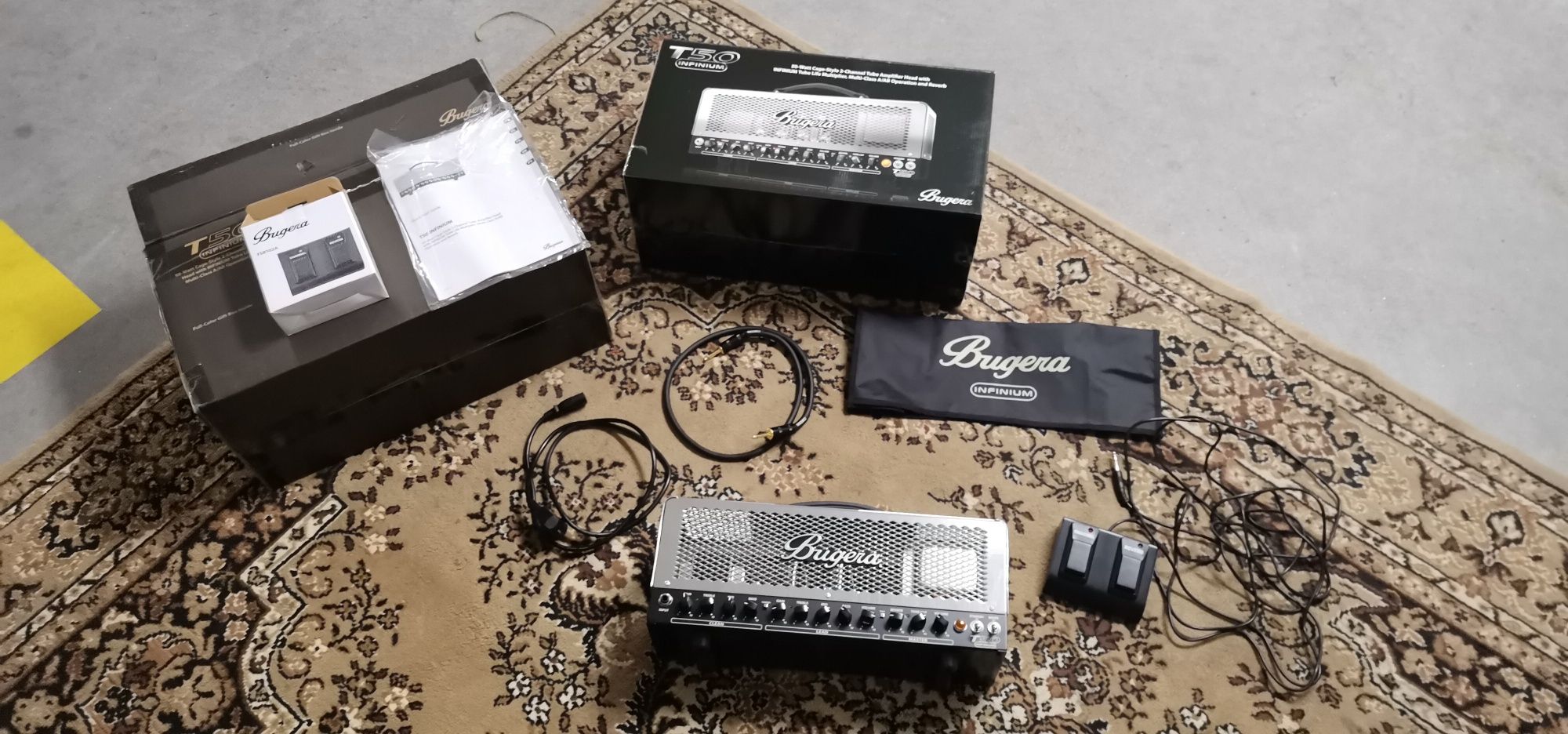 Amplificador e coluna de guitarra