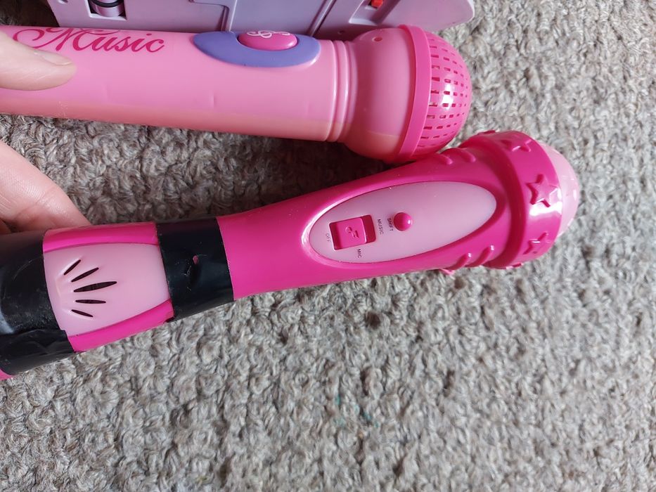 Zabawki żelazko mikrofon