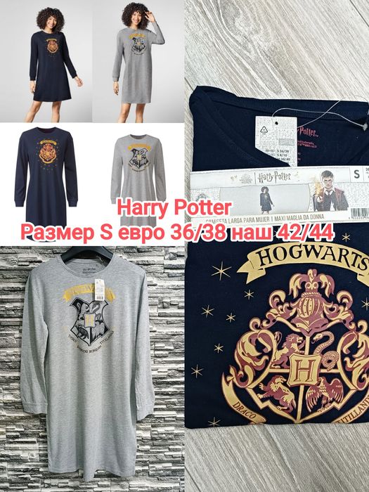 Женская трикотажная ночная рубашка Disney, Wonder Woman, Harry Potter