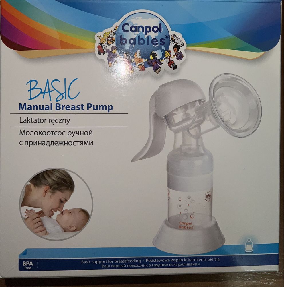 Молокоотсос ручной Basic Canpol(Канпол)12/205+бутылочка