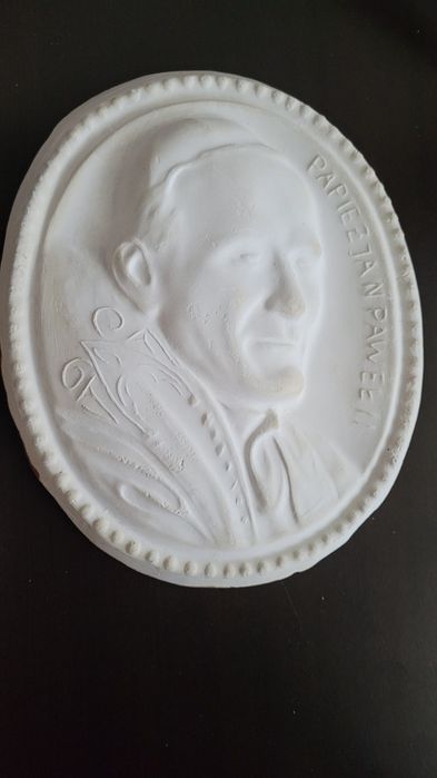 Gipsowy odlew Jan Paweł II