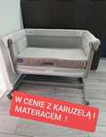 Dostawka Chicco Next 2 me Dream Evo + karuzela + materac