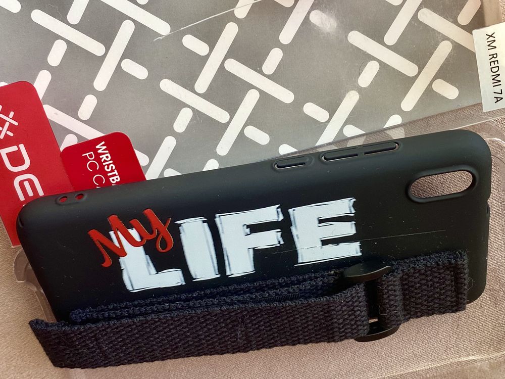 Чехол для Xiaomi Redmi 7A DEF Wristband PC My Life Red черный