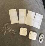 słuchawki douszne Apple Earpods x2, kabel USB lightning, naklejki