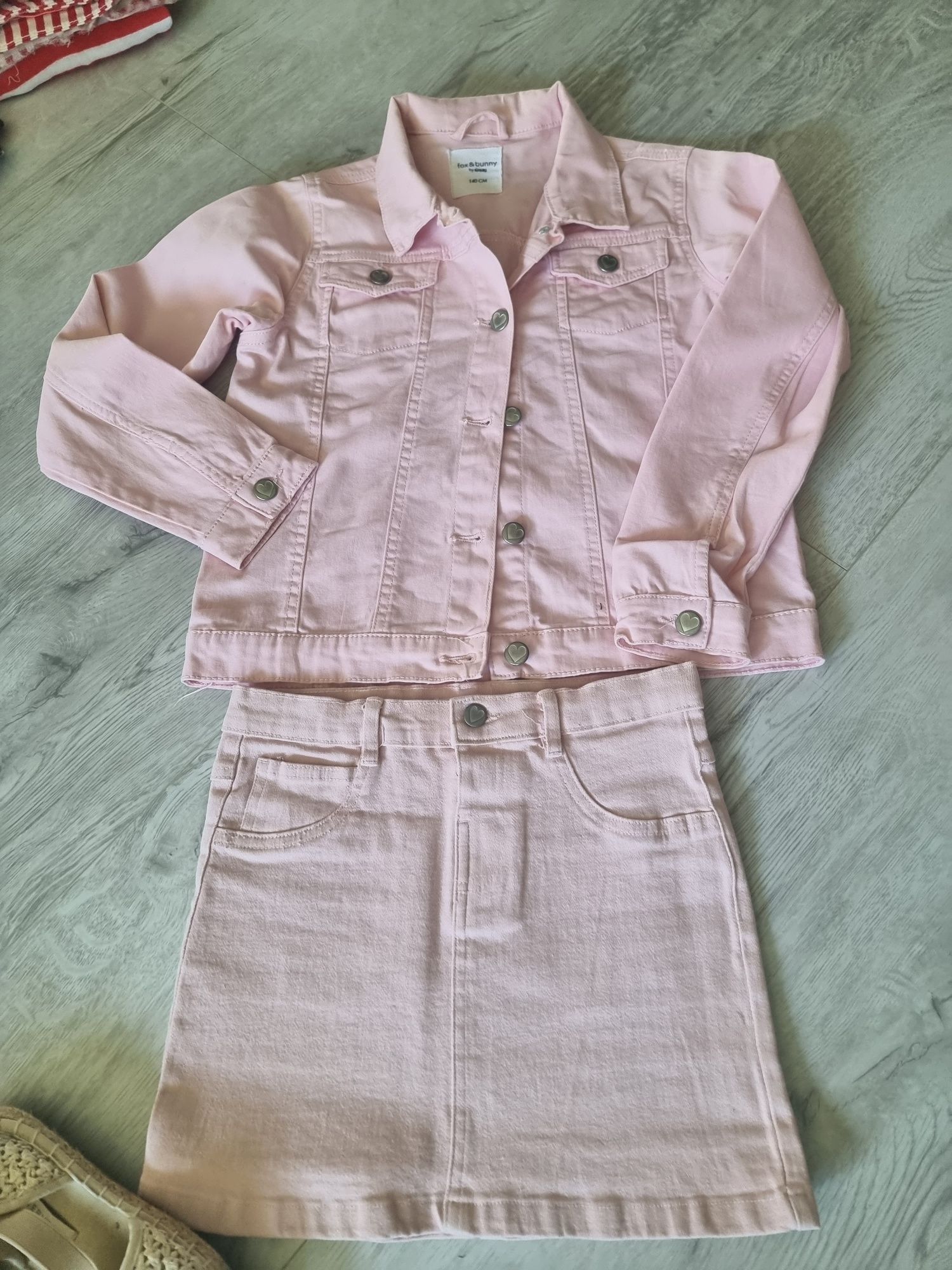 Komplet spódnica I kurta jeansowa Sinsay r. 140