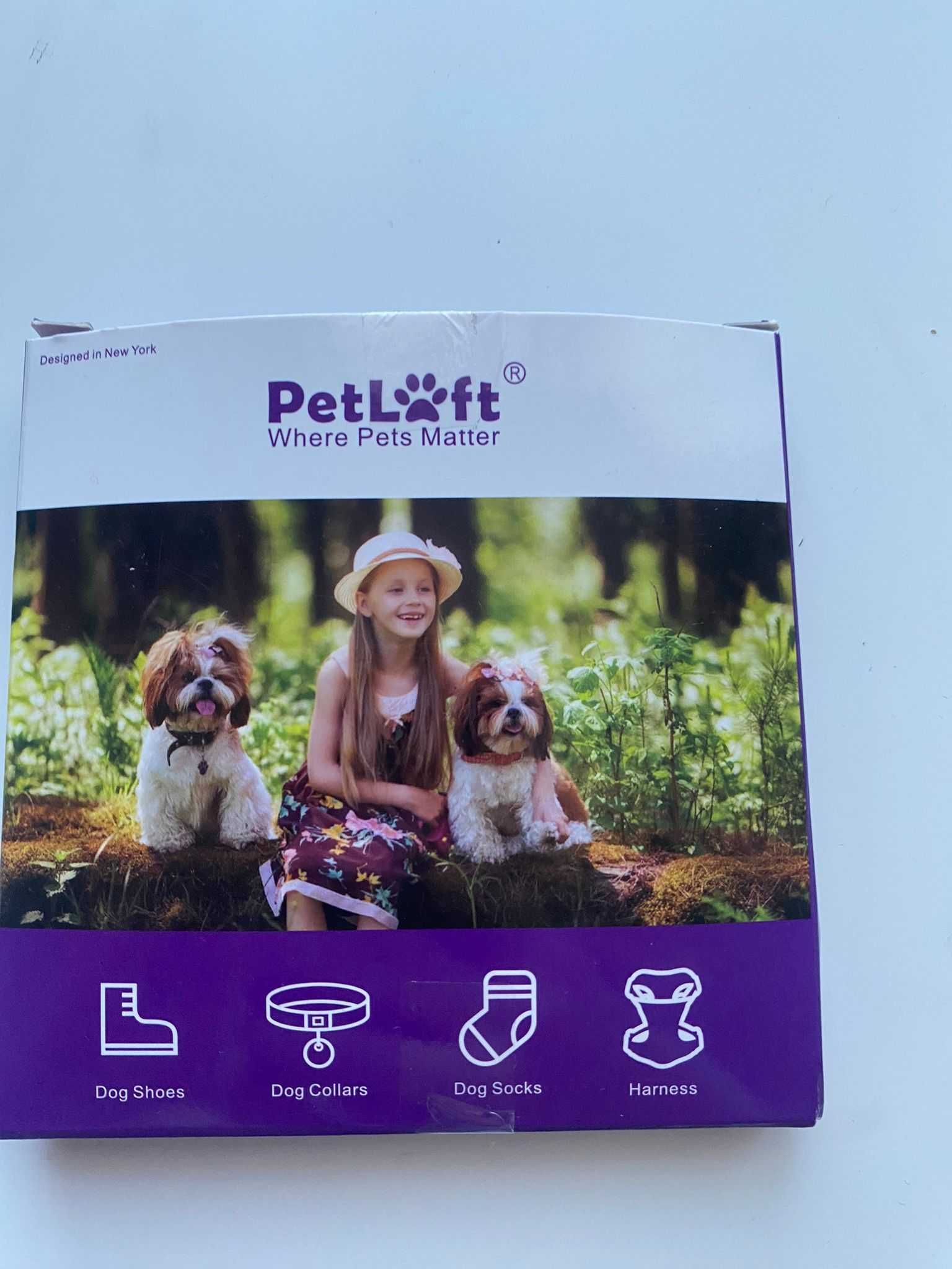 PETLOFT Antypoślizgowe Skarpetki dla Psów – 4 Sztuki, L