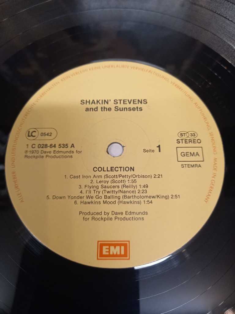 Shakin Stevens and the Sunsets, płyta winylowa