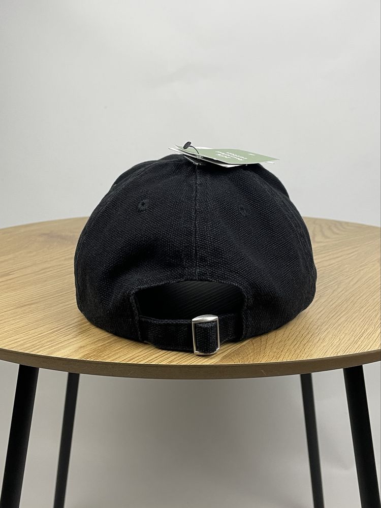 Кепка H&M Canvas Cap чорна унісекс чоловіча жіноча на літо