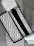 Czarny krawat z cekinami philip plein
