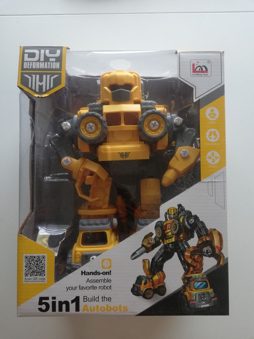 Robot budowlany transformers 5 in 1 build the autobots