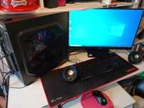 Komputer obudowa Zalman, monitor Iiyama - zestaw gamingowy