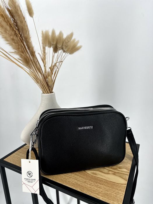 Nowa torebka damska 3 zamki , listonoszka