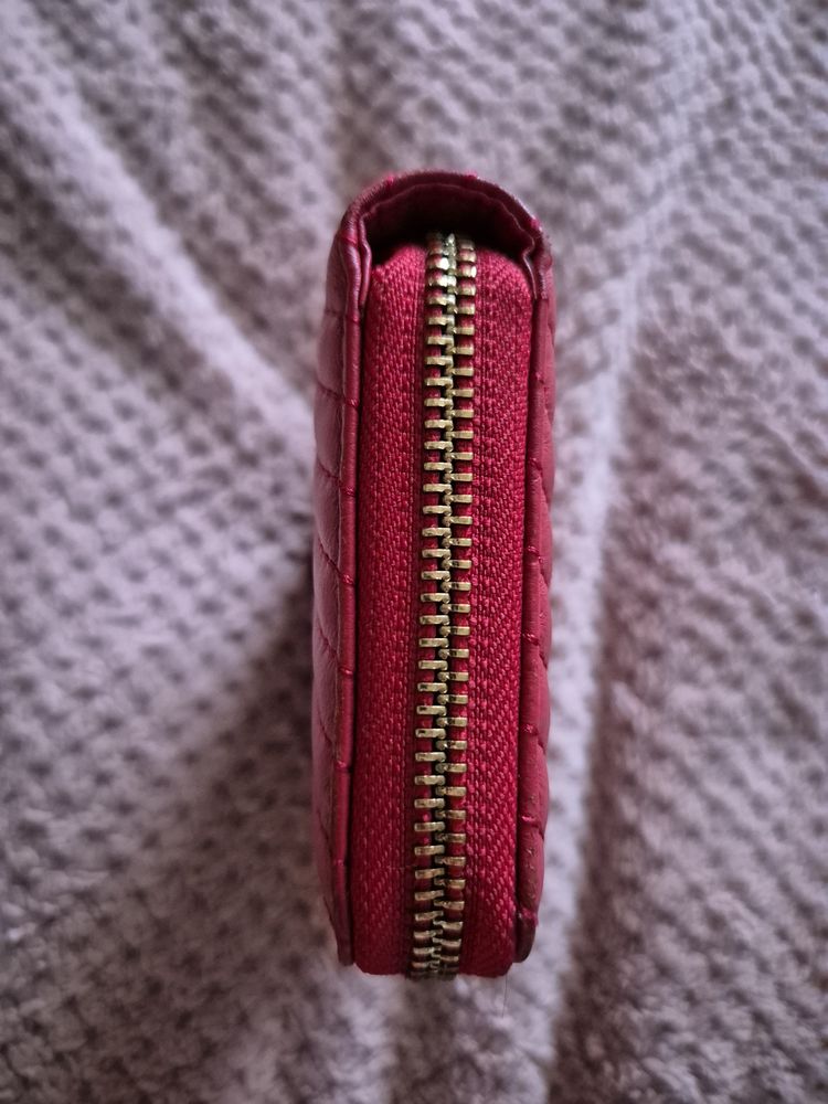Czerwony portfelik Pinko