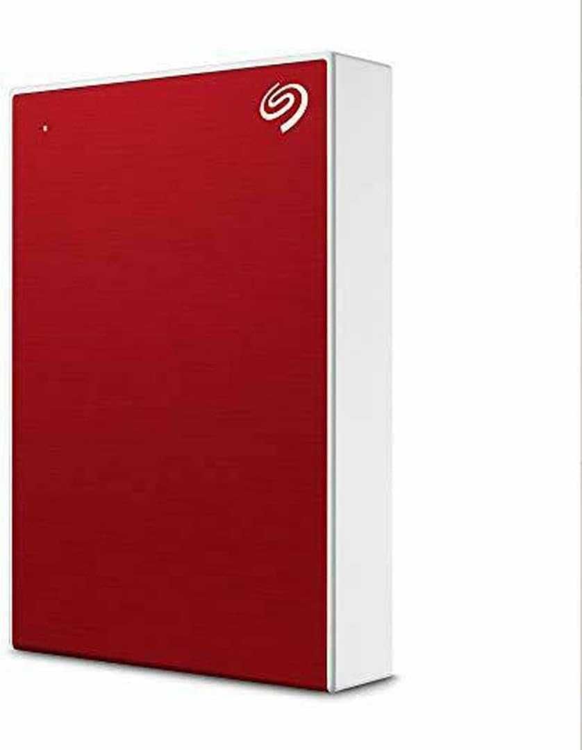 Seagate One Touch 4 TB Portable Hard Disk, USB 3.0 - Red.