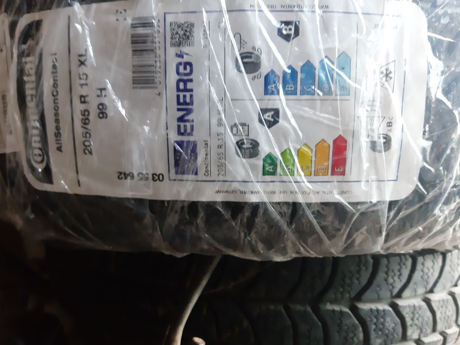 Нові шини Continental Allseason 205/65 r15 всесезонні, 2025 рік