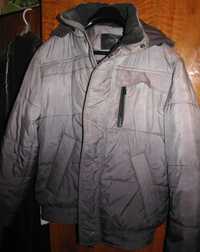 Куртка детская серая с капюшоном для мальчика Размер 48