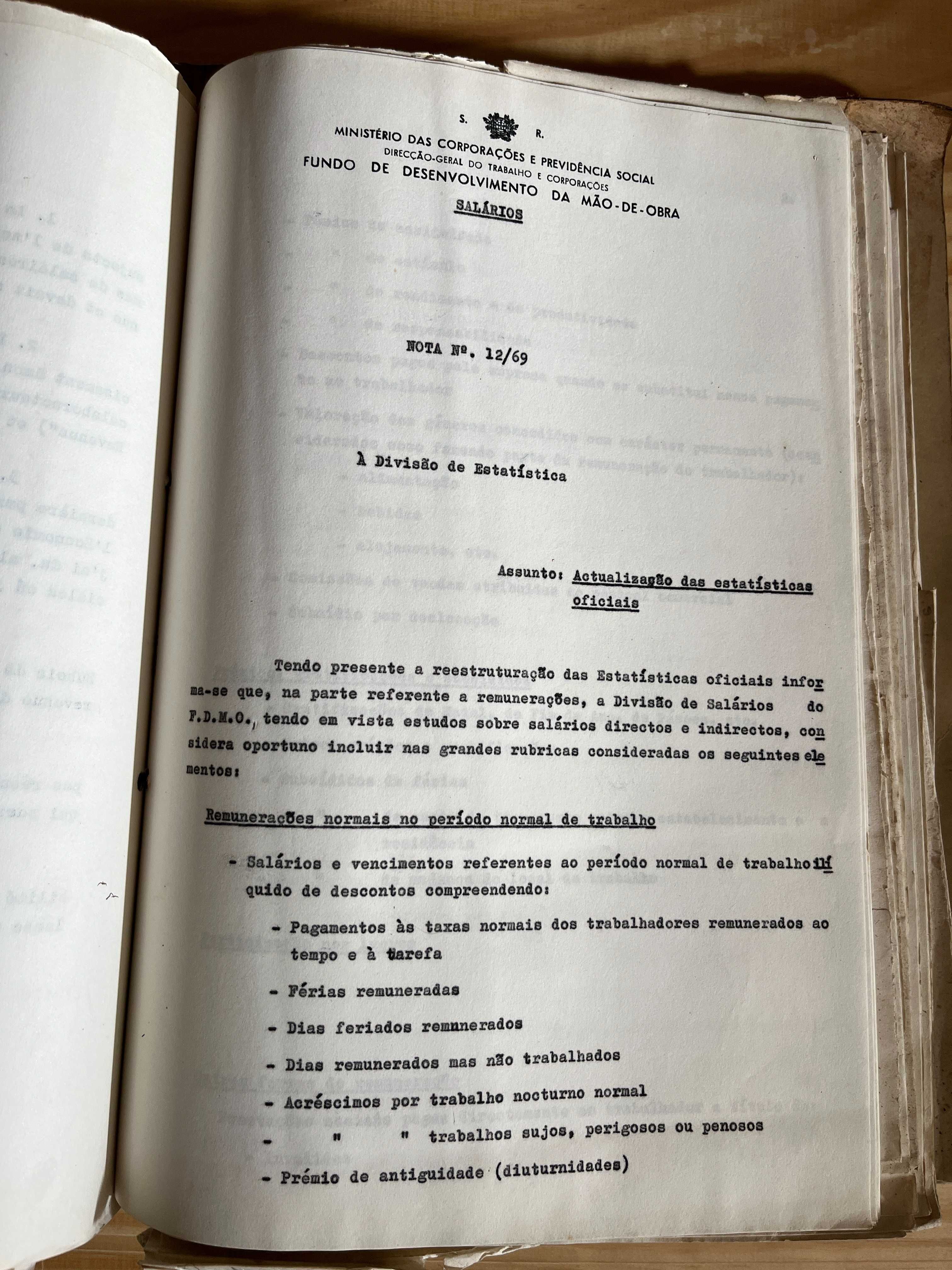 Dossier Ministério das Corporações e Previdência Social – 1968/69